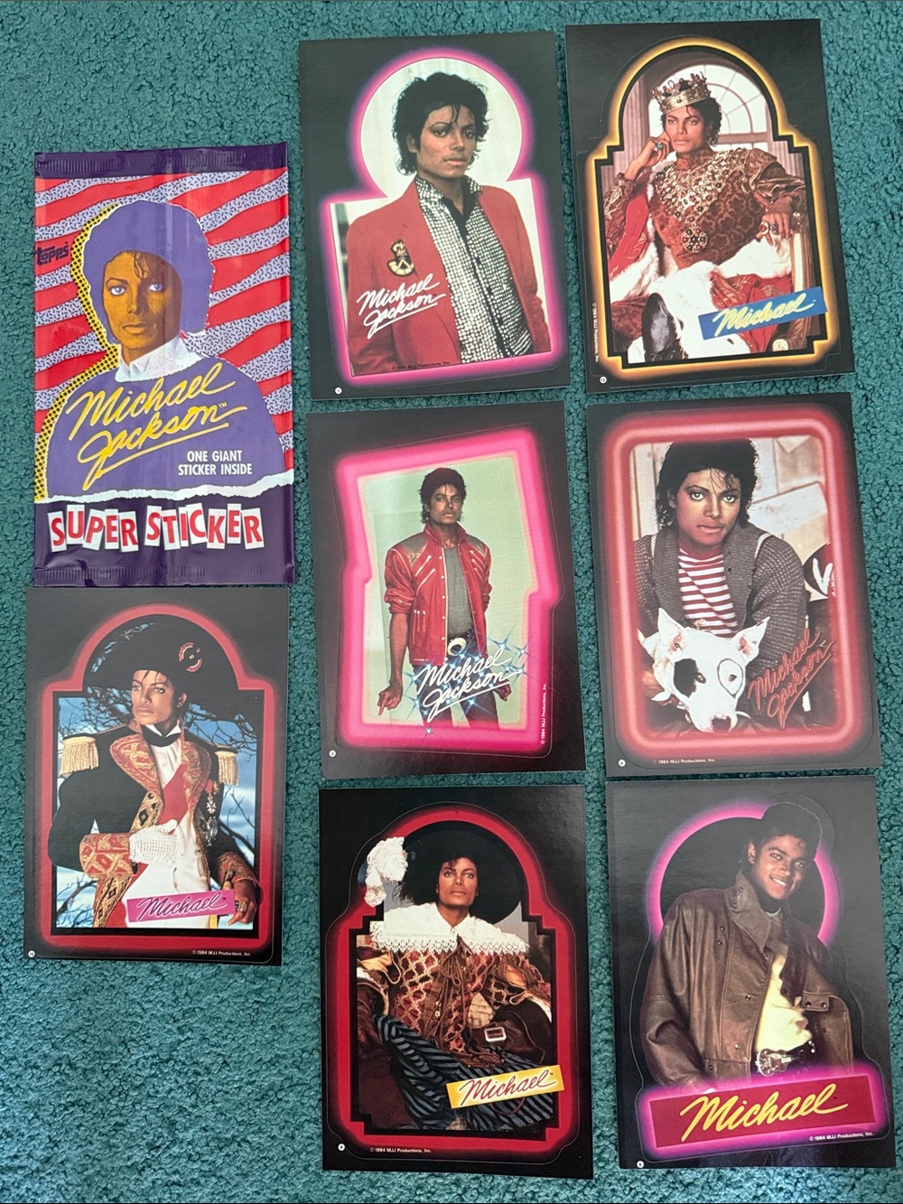Michael Jackson Super Sticker Topps Lot